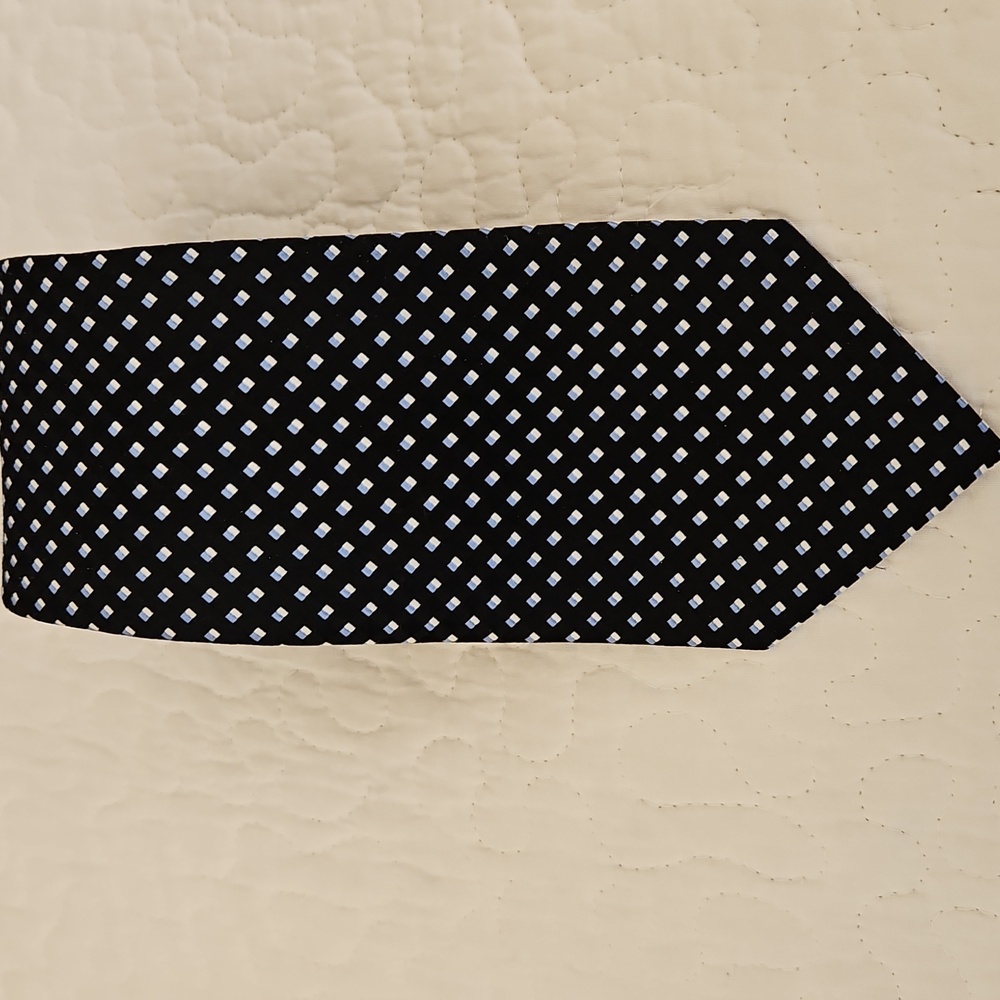 Vintage Jones New York Black Silk Tie